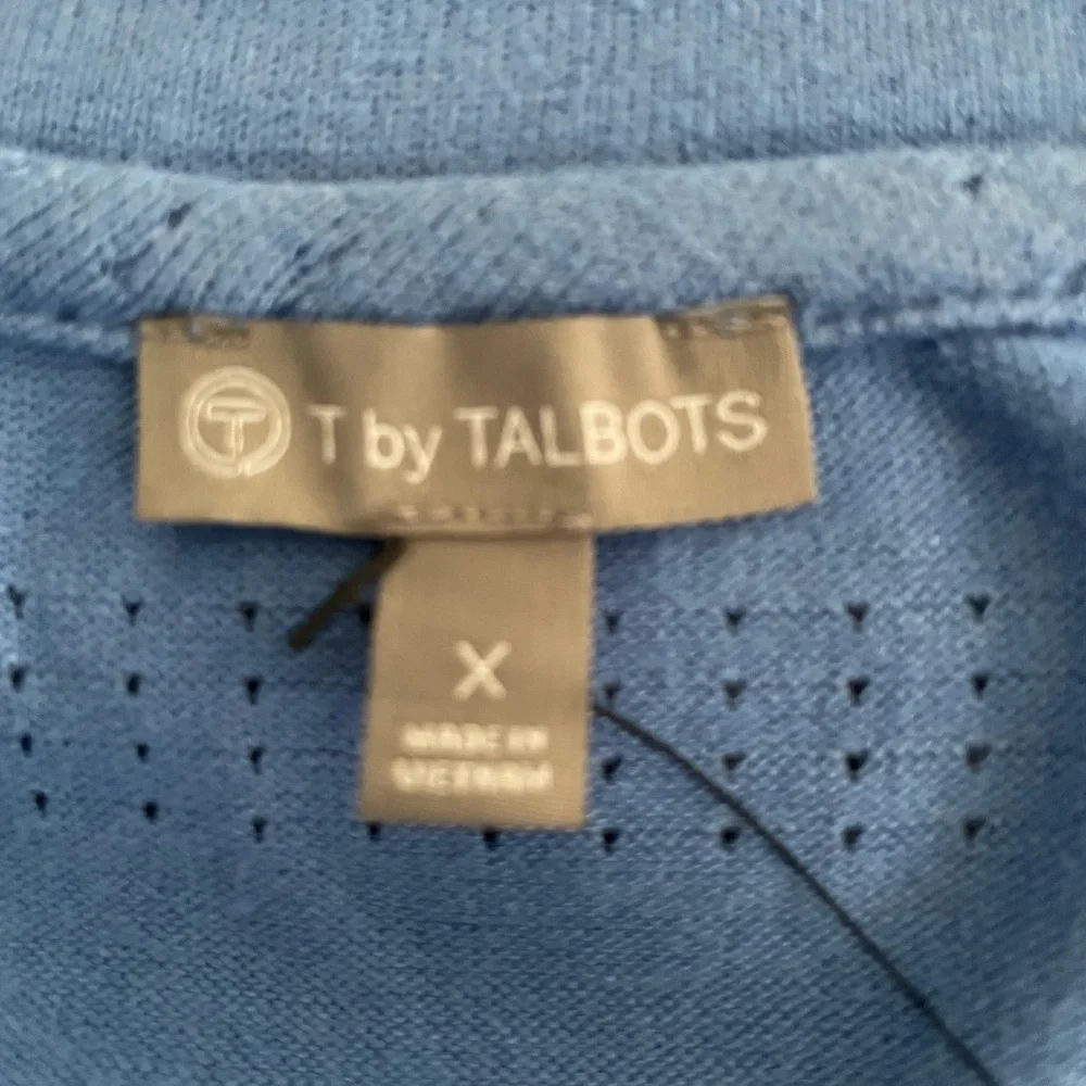 T By Talbots
NWT Pointelle Stripe Raglan Long-sleeve
Drawstring Top X - Picture 6 of 7